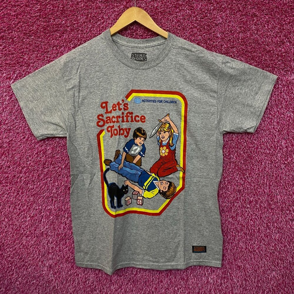 Steven Rhodes Let’s Sacrifice Toby Spooky Season Tee L